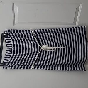 Sandiva St Tropez West  Strapless Bathing Suit cover up Navy&White Never used Xl
